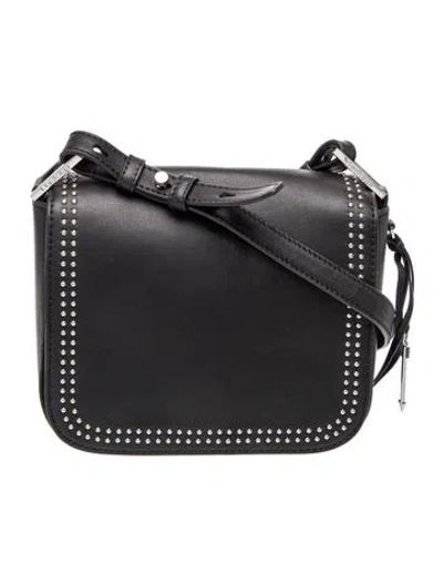 Pre-owned Mackage Leather Crossbody Bag In Black