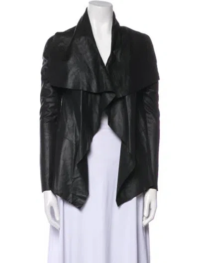 Pre-owned Mackage Leather Jacket In Black