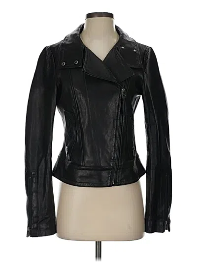 Pre-owned Mackage Leather Jacket In Black