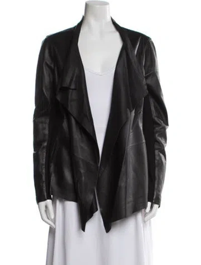 Pre-owned Mackage Leather Jacket In Gray