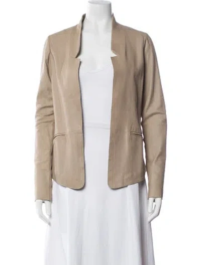 Pre-owned Mackage Leather Jacket In Neutrals