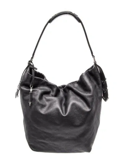 Pre-owned Mackage Leather Shoulder Bag In Black