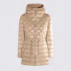 Mackage Light Camel Nylon Down Jacket In Neutral
