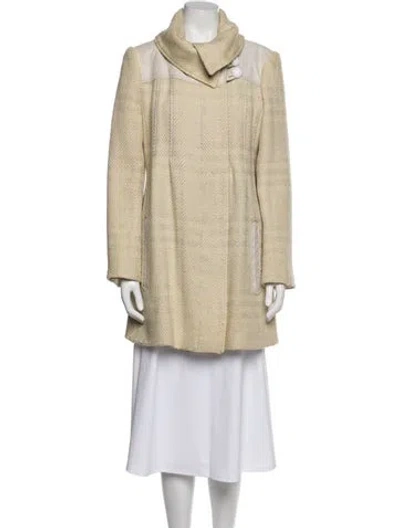 Pre-owned Mackage Linen Printed Coat In Neutral
