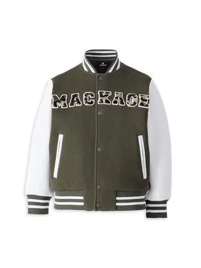 Mackage Kids' Little Boy's Nels Logo Varsity Jacket In Multi
