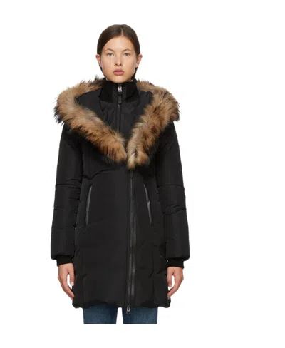 Mackage Logo Coat In Black
