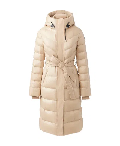 Mackage Logo Down Jacket In Nude ModeSens