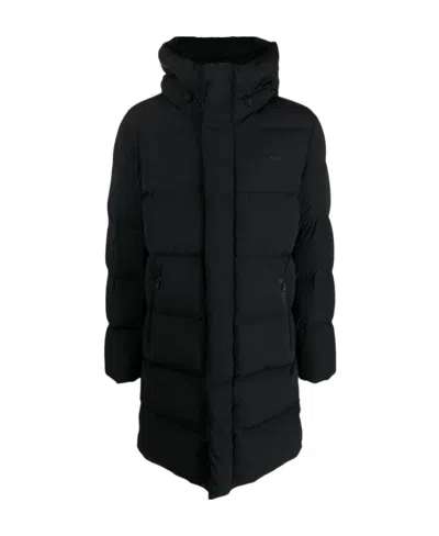 Mackage Logo-embossed Padded Coat In Black