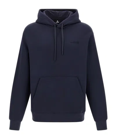 MACKAGE LOGO-EMBROIDERED KANGAROO-POCKET HOODIE