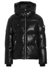 Mackage Logo Patch Down Jacket In Black