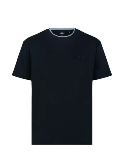 Mackage Logo-patch T-shirt In Blue
