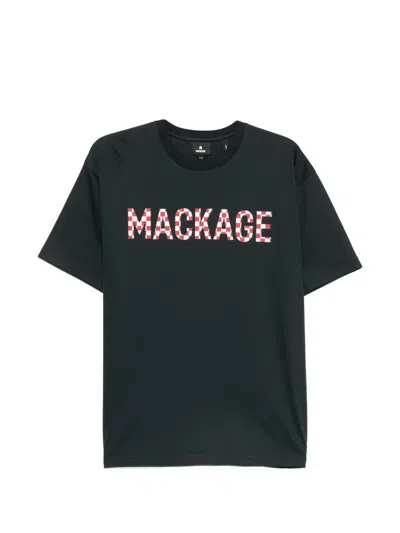 Mackage Logo-print Cotton T-shirt In Black