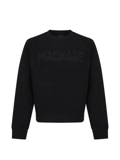 Mackage Long-sleeved Sweatshirt In Black