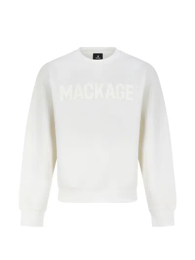 Mackage Logo-print Sweater In Neutral