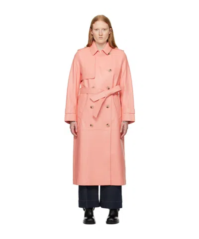 Mackage Long Lapel Windbreaker In Pink