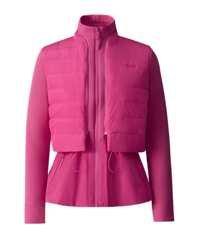 Mackage Long Sleeve Casual Jacket In Pink