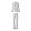 Mackage Long Sleeve Polo Pajamas In White