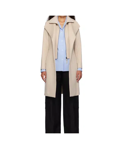 Mackage Long-sleeved Coat In Nude