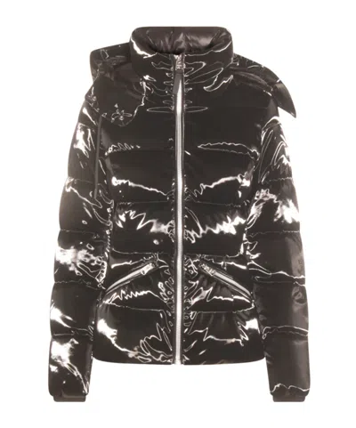 Mackage Long-sleeved Down Jacket In Black
