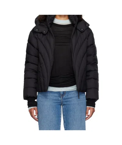 Mackage Long-sleeved Down Jacket In Black