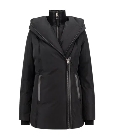 Mackage Long-sleeved Down Jacket In Black
