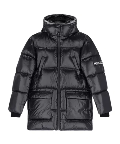 Mackage Long-sleeved Down Jacket In Black