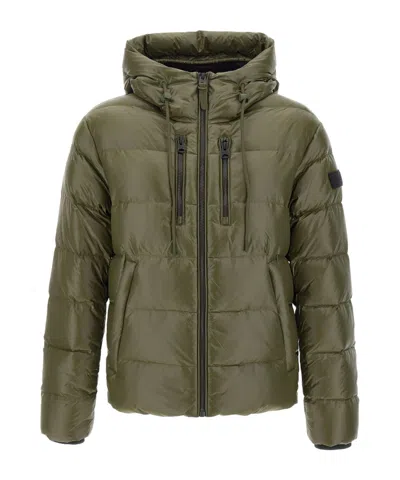 Mackage Long-sleeved Down Jacket In Green