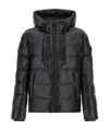 Mackage Long-sleeved Hooded Cotton Jacket In Black