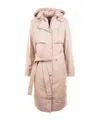 Mackage Long-sleeved Hooded Down Jacket In Neutral