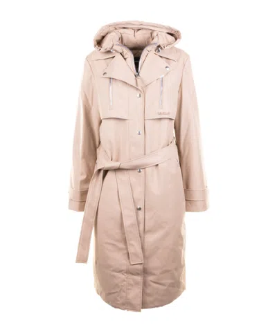 Mackage Long-sleeved Hooded Down Jacket In Neutral