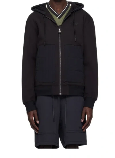 Mackage Long-sleeved Hooded Sweatshirt In Black