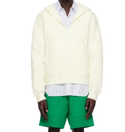 Mackage Long-sleeved Hooded Sweatshirt In White