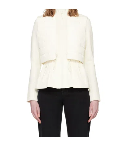 Mackage Long-sleeved Jacket And Down Vest Set In White