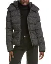 Mackage Madalyn Flocked Medium Down Coat In Black