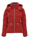 Mackage Madalyn Glo Detachable Hood Jacket In Red