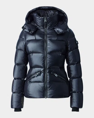 MACKAGE MADALYN LUSTROUS LIGHT DOWN JACKET WITH HOOD