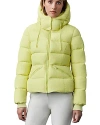 Mackage Madalyn Tactile Ripstop Down Hooded Jacket In Pale Lime