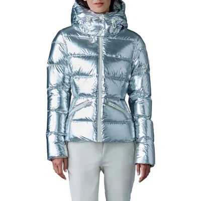 Mackage Madalyn Water Repellent Down Puffer Jacket In Silver