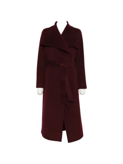 Mackage Mai Belted Wool Coat In Red