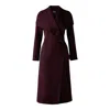 Mackage Mai Lightweight Wrap Wool Coat In Garnet