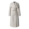 Mackage Mai Wool Belted Wrap Coat In Sand