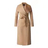 Mackage Never Coat With Double-face Wool Wallet In Tan