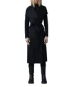 Mackage Mai Belted Wool Coat In Black