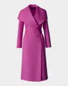 Mackage Mai Wool Belted Wrap Coat In Azalea