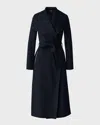 Mackage Mai Wool Belted Wrap Coat In Black