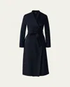 Mackage Mai Wool Belted Wrap Coat In Black