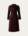 Mackage Mai Lightweight Wrap Wool Coat In Garnet