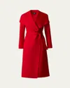 Mackage Mai Wool Belted Wrap Coat In Lava