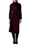 Mackage Mai Lightweight Wrap Wool Coat In Garnet