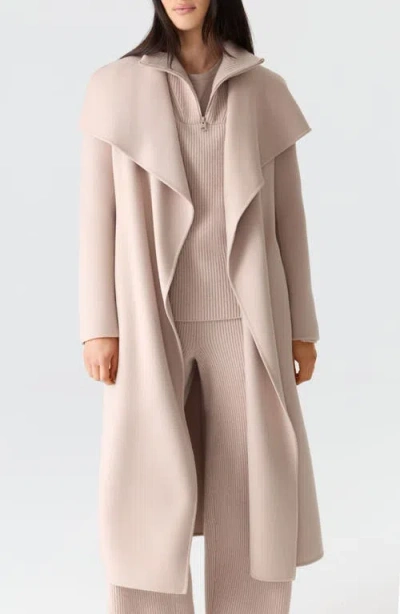 Mackage Mai Wool Long Wrap Coat In Neutral